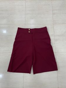 ✨ZARA VINTAGE:Luxe Wine-Red Culottes🍷