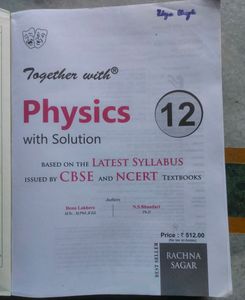 Class 12th Physics Rachna Sagar 30th Edition