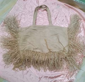 Imported Fringed Mango Tote Bag