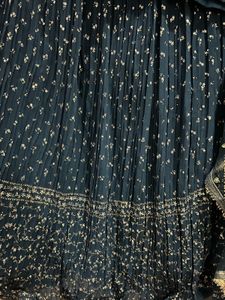 navy blue elegant lehenga