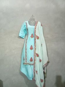 Sky Blue Salwar Suit