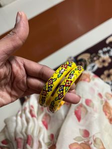 Floral Hand-Painted Bangles