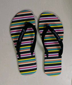 Striped Flip Flops