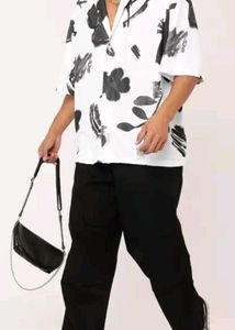 Printed OverSized Short Sleeve Shirt