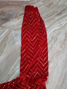 Red Velvet Party Wear Top