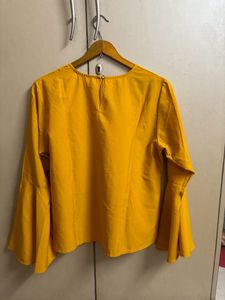 Mustard Yellow Solid Women’s Top
