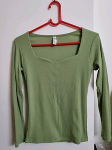 Pista Green RIBBED SHIRT