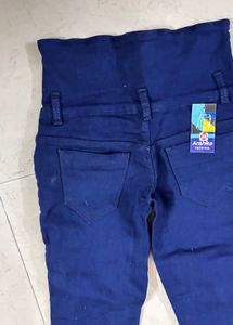 High Waist Blue Jeans