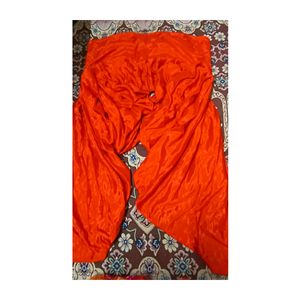 PLUS SIZE RED BANARSI SALWAR SUIT SET