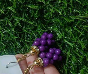 Purple Grapes Earings