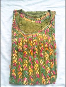 Green Cotton Kurti