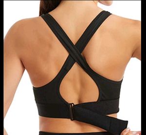 Black Zipper Front Sports Bra