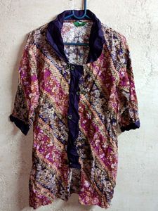 Ladies Summer Fashion Shirt Top Multicolour