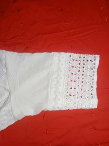 Elegant White Embroidered Kurta