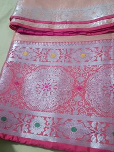 Pink Floral Saree 1 Day Used