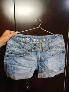 Light Blue Y2K Denim Shorts