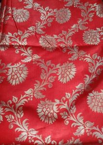 Green Floral Dress Material