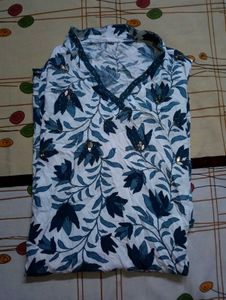 V Neck Kurta Set