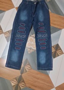 Unique 'Jeans' Embroidered Jeans