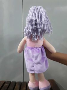 Purple Hair Plush Doll