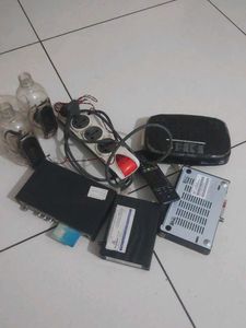 Gadgets Bundle: STB,  SPEAKERS, POWER cord& M