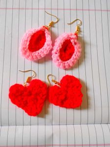 Handmade Crochet Earrings combo of 2