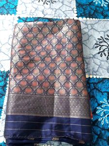 Sallu Saree Navy Blue Stone Work Blouse