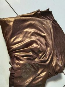 golden saree with white blouse