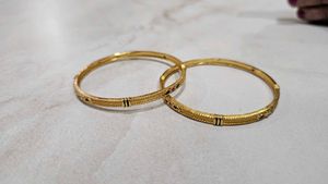 Gold-toned Bangles