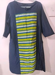 Blue Printed Kurta
