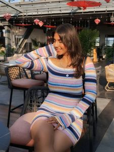 PRICE DROP!!! Striped off shoulder mini dress