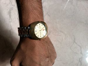Two-Tone Bracelet Watch