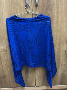 Blue Cape With Net Detailing