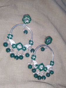 Green Stone Earrings