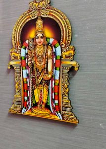 Lord Murugan Wooden With Megnetic