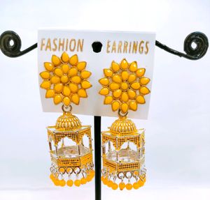 flower Jhumki Earrings for Girls/Women