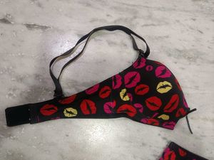 Lip Print Bra &amp; Panty Set