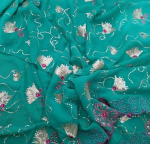 Heavy Embroidery Work Saree