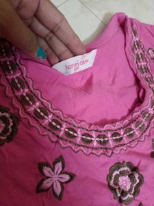 Pink Nighty Honeydew 36&#34; Embroidery