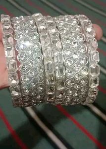 Silver Bangles Set