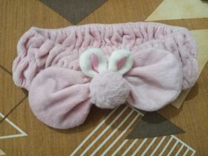 Cute Pink Bunny Spa Headband