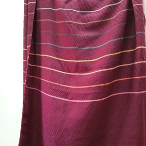 Big Wine Color Stole With Elegant Design 🧣