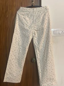 Floral Print Wide Leg Jeans