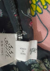 Floral Chiffon Tie-Neck Top