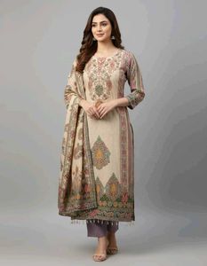 Elegant Floral Print Kurta Set xl