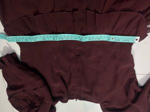 Beautiful Maroon Flared One Piece Dress