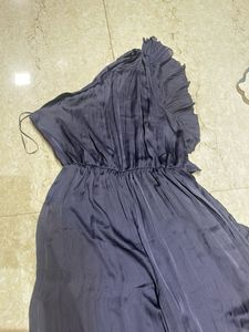 Navy Blue Ruffle Dress