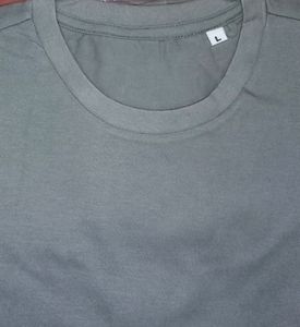 💥New Men&#39;s Premium Solid Cotton Grey T-shirt