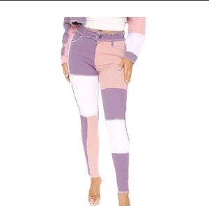 Nova Jeans Stuck in a Dream Patchwork Skinny High