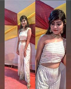 Very Beautiful Indo Western Deginer Dress Suitable For Wedding A
